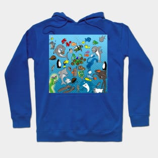 Out to Lunch Sea Animals Collection Hoodie